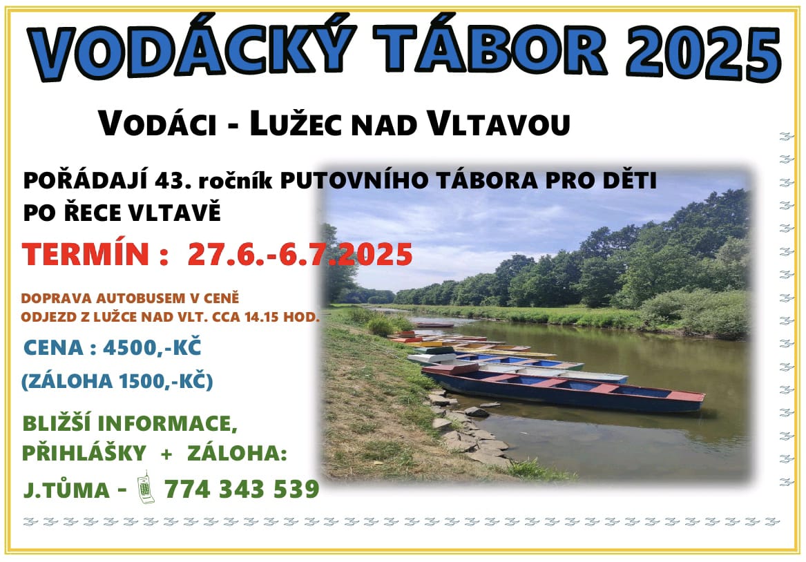 Vodácký tábor 2025